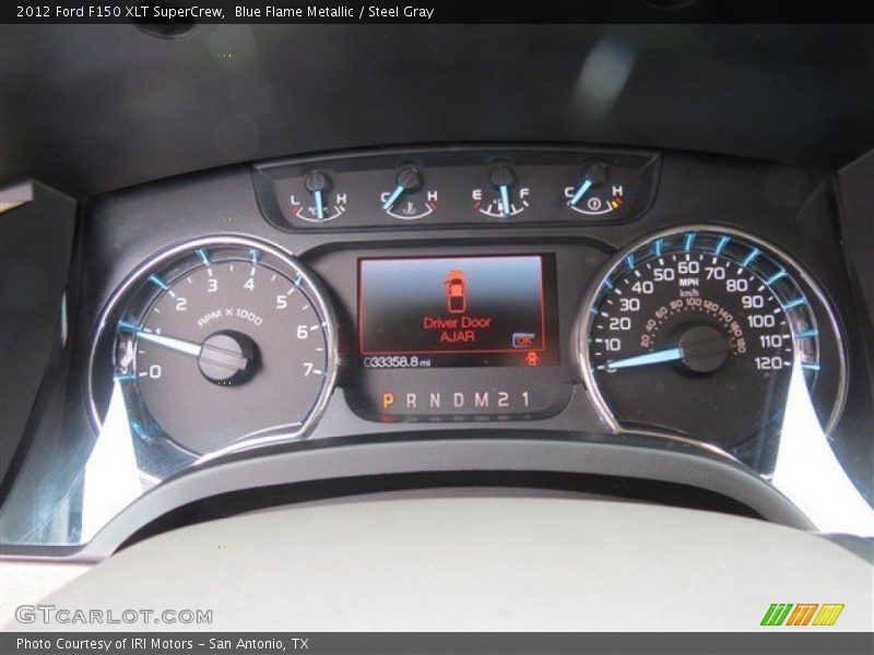 Blue Flame Metallic / Steel Gray 2012 Ford F150 XLT SuperCrew