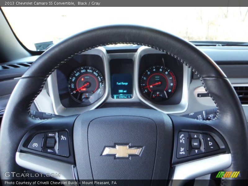 Black / Gray 2013 Chevrolet Camaro SS Convertible