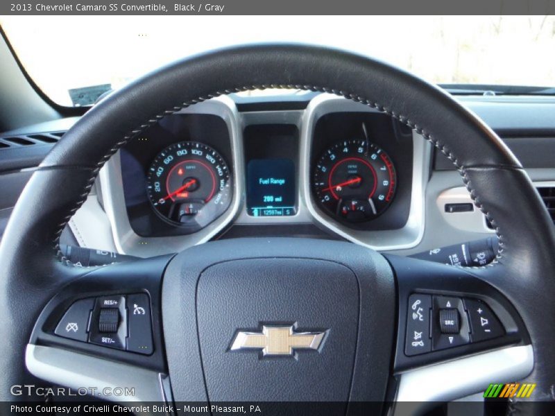 Black / Gray 2013 Chevrolet Camaro SS Convertible