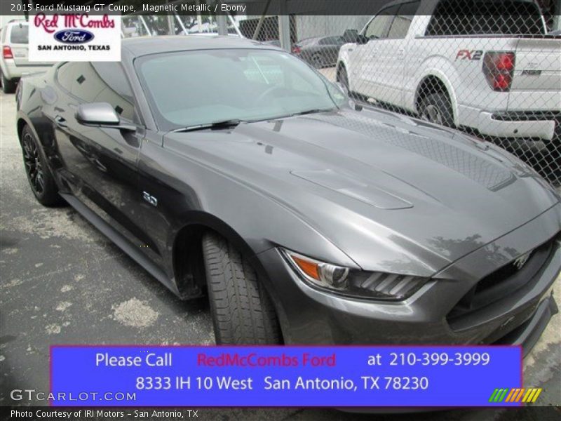Magnetic Metallic / Ebony 2015 Ford Mustang GT Coupe