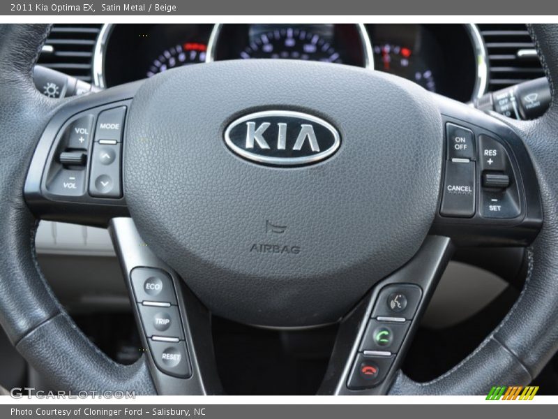 Satin Metal / Beige 2011 Kia Optima EX