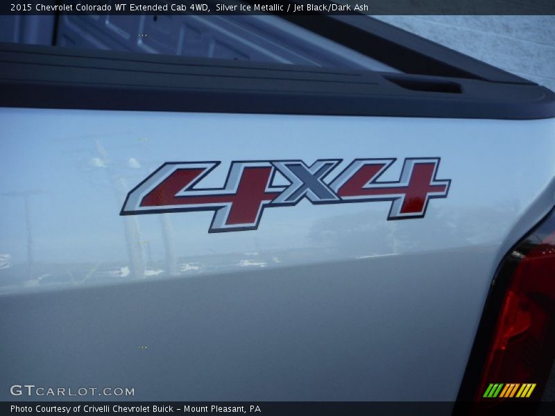 Silver Ice Metallic / Jet Black/Dark Ash 2015 Chevrolet Colorado WT Extended Cab 4WD