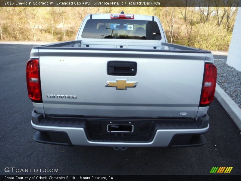 Silver Ice Metallic / Jet Black/Dark Ash 2015 Chevrolet Colorado WT Extended Cab 4WD