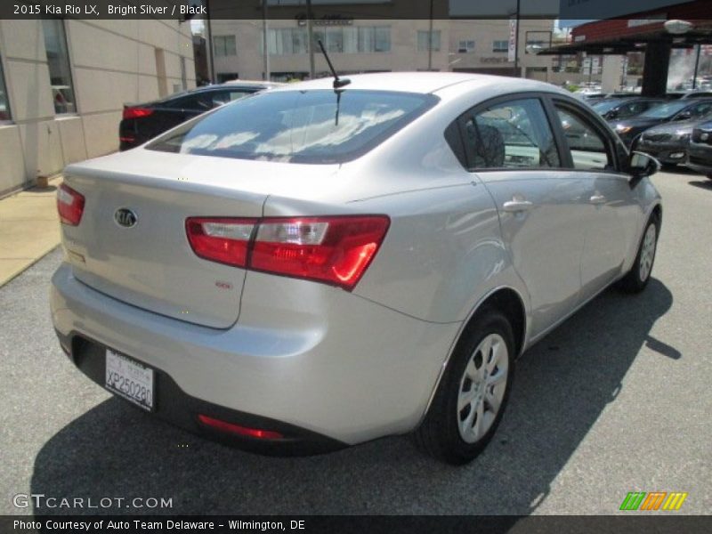 Bright Silver / Black 2015 Kia Rio LX