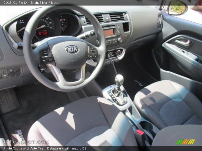 Bright Silver / Black 2015 Kia Rio LX