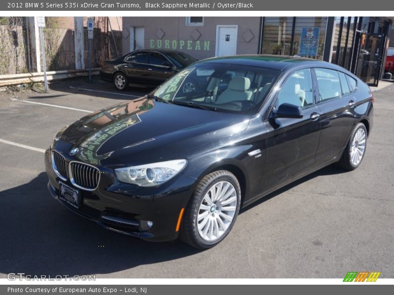 Black Sapphire Metallic / Oyster/Black 2012 BMW 5 Series 535i xDrive Gran Turismo