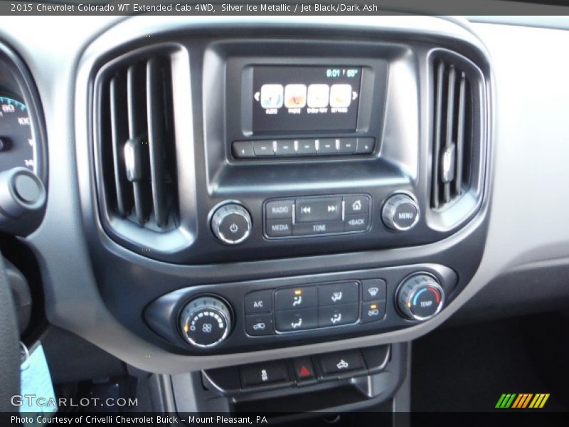 Silver Ice Metallic / Jet Black/Dark Ash 2015 Chevrolet Colorado WT Extended Cab 4WD