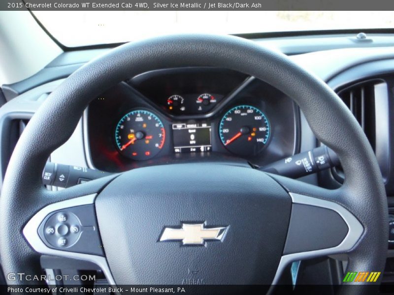 Silver Ice Metallic / Jet Black/Dark Ash 2015 Chevrolet Colorado WT Extended Cab 4WD