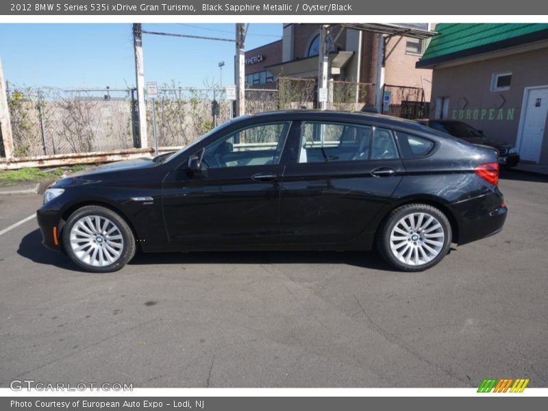 Black Sapphire Metallic / Oyster/Black 2012 BMW 5 Series 535i xDrive Gran Turismo