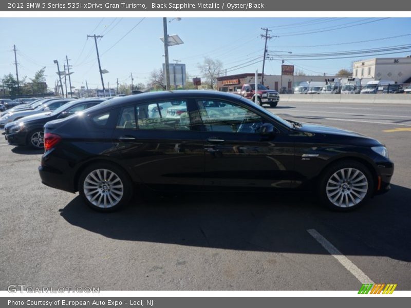 Black Sapphire Metallic / Oyster/Black 2012 BMW 5 Series 535i xDrive Gran Turismo