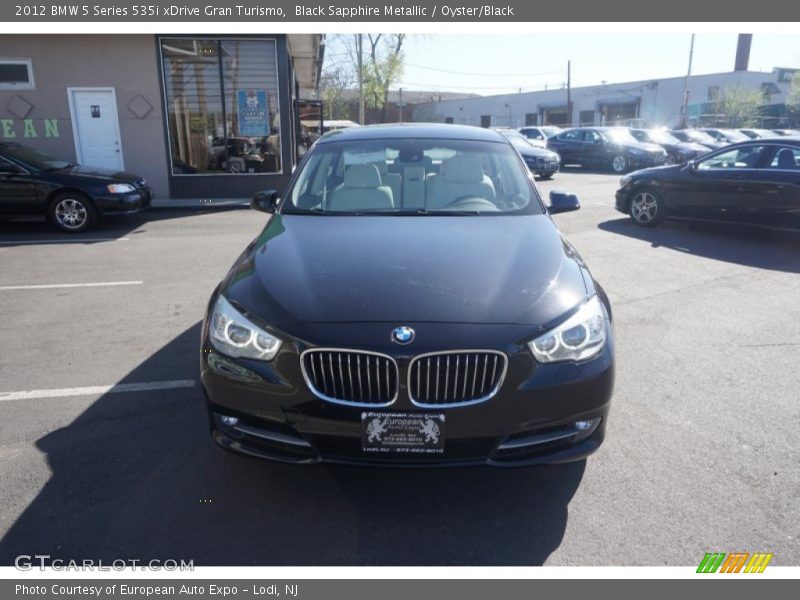 Black Sapphire Metallic / Oyster/Black 2012 BMW 5 Series 535i xDrive Gran Turismo