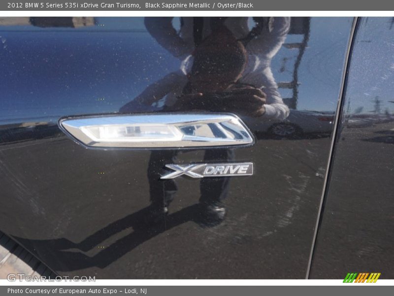 Black Sapphire Metallic / Oyster/Black 2012 BMW 5 Series 535i xDrive Gran Turismo