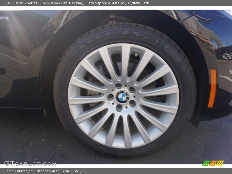 Black Sapphire Metallic / Oyster/Black 2012 BMW 5 Series 535i xDrive Gran Turismo