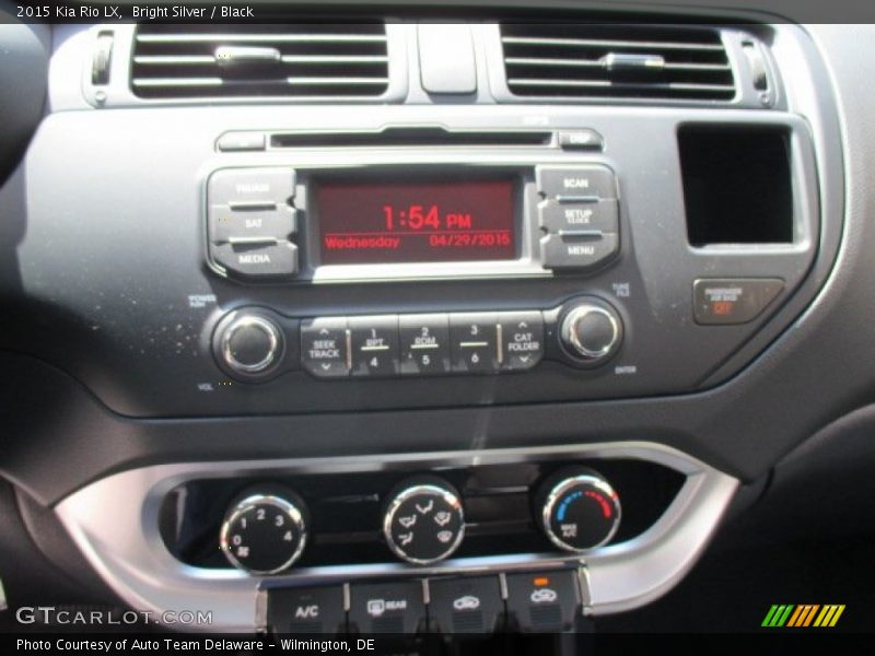 Bright Silver / Black 2015 Kia Rio LX