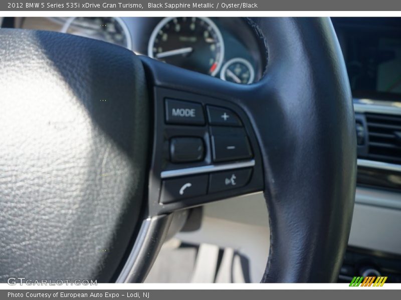 Black Sapphire Metallic / Oyster/Black 2012 BMW 5 Series 535i xDrive Gran Turismo