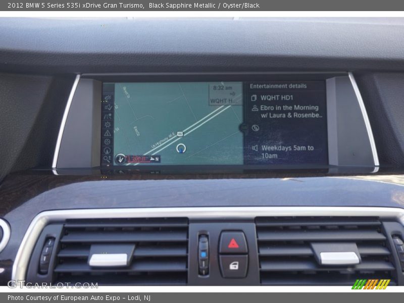 Black Sapphire Metallic / Oyster/Black 2012 BMW 5 Series 535i xDrive Gran Turismo