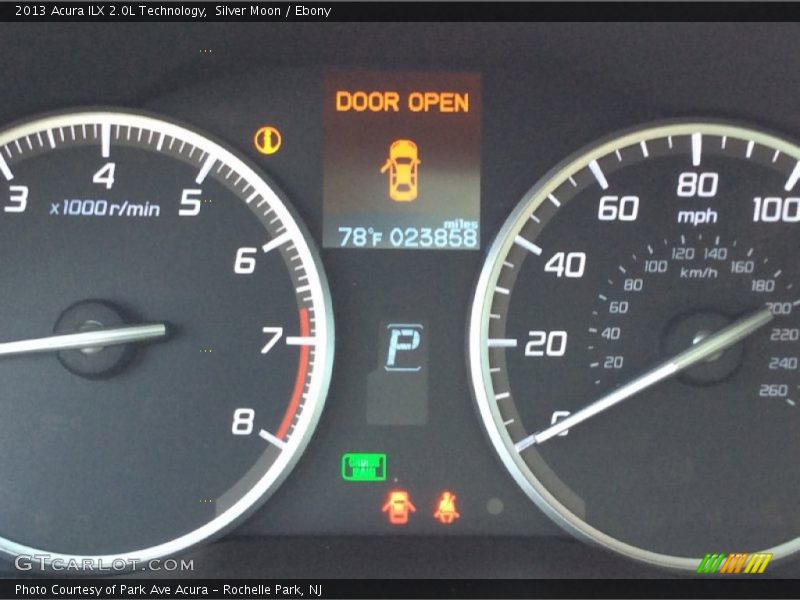 Silver Moon / Ebony 2013 Acura ILX 2.0L Technology