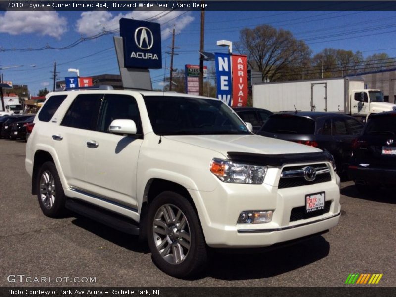 Blizzard White Pearl / Sand Beige 2010 Toyota 4Runner Limited 4x4