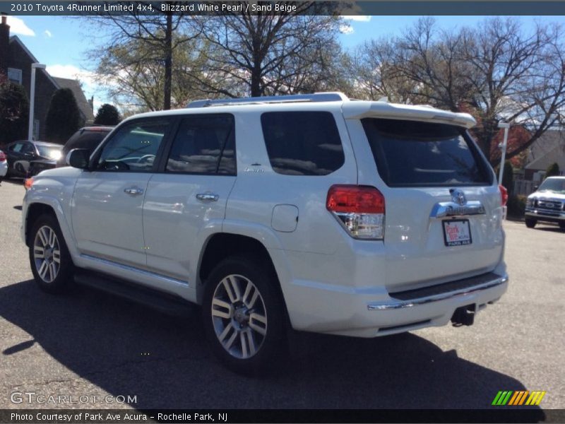 Blizzard White Pearl / Sand Beige 2010 Toyota 4Runner Limited 4x4