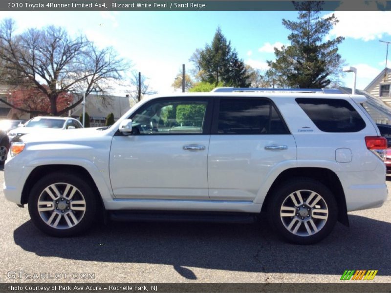 Blizzard White Pearl / Sand Beige 2010 Toyota 4Runner Limited 4x4