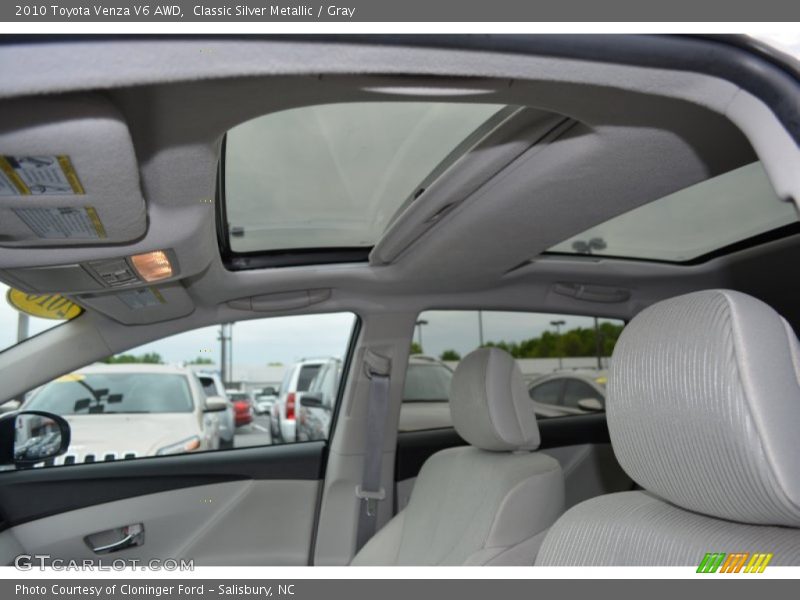 Classic Silver Metallic / Gray 2010 Toyota Venza V6 AWD