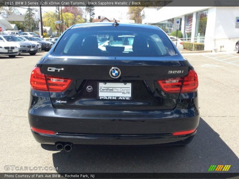 Black Sapphire Metallic / Black 2015 BMW 3 Series 328i xDrive Gran Turismo