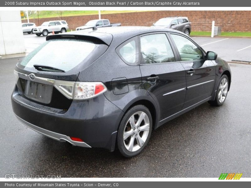 Obsidian Black Pearl / Carbon Black/Graphite Gray Alcantara 2008 Subaru Impreza Outback Sport Wagon