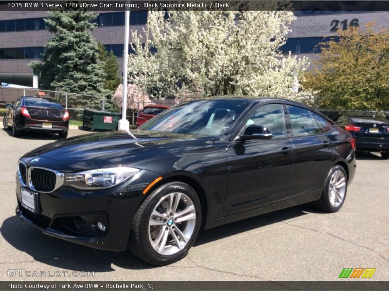 Black Sapphire Metallic / Black 2015 BMW 3 Series 328i xDrive Gran Turismo