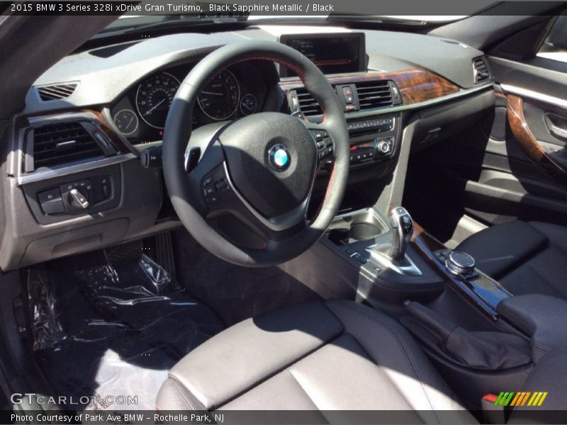 Black Sapphire Metallic / Black 2015 BMW 3 Series 328i xDrive Gran Turismo