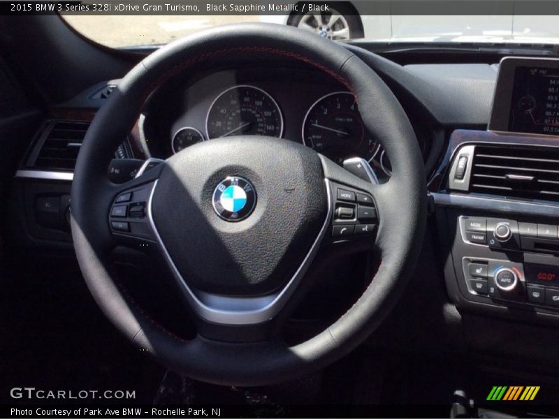 Black Sapphire Metallic / Black 2015 BMW 3 Series 328i xDrive Gran Turismo