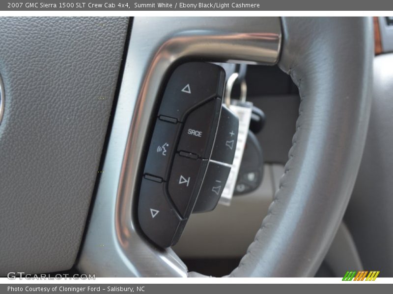 Summit White / Ebony Black/Light Cashmere 2007 GMC Sierra 1500 SLT Crew Cab 4x4