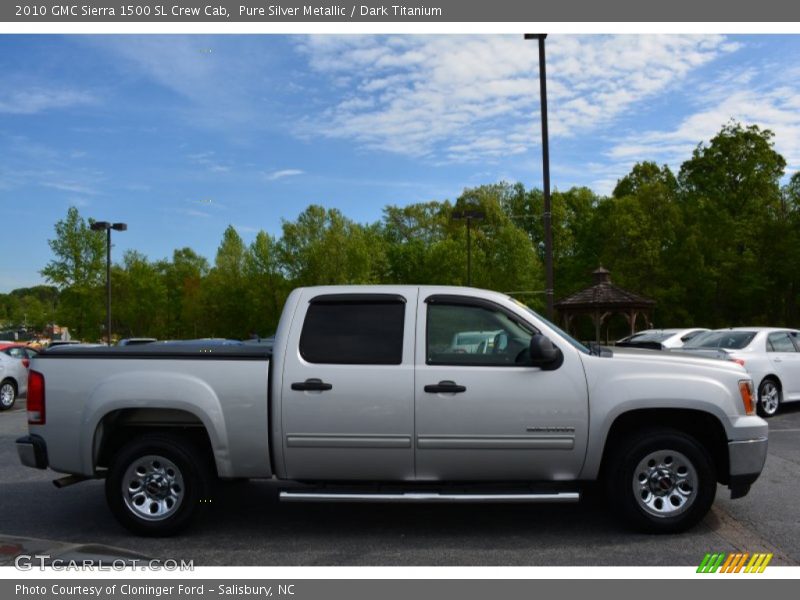  2010 Sierra 1500 SL Crew Cab Pure Silver Metallic