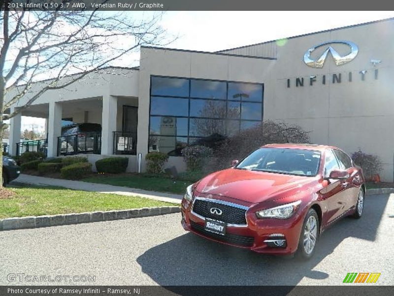 Venetian Ruby / Graphite 2014 Infiniti Q 50 3.7 AWD