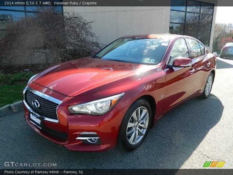 Venetian Ruby / Graphite 2014 Infiniti Q 50 3.7 AWD