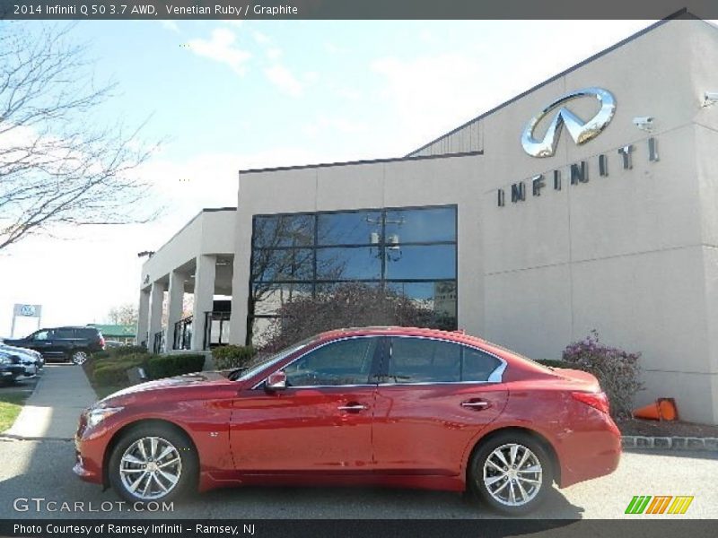 Venetian Ruby / Graphite 2014 Infiniti Q 50 3.7 AWD