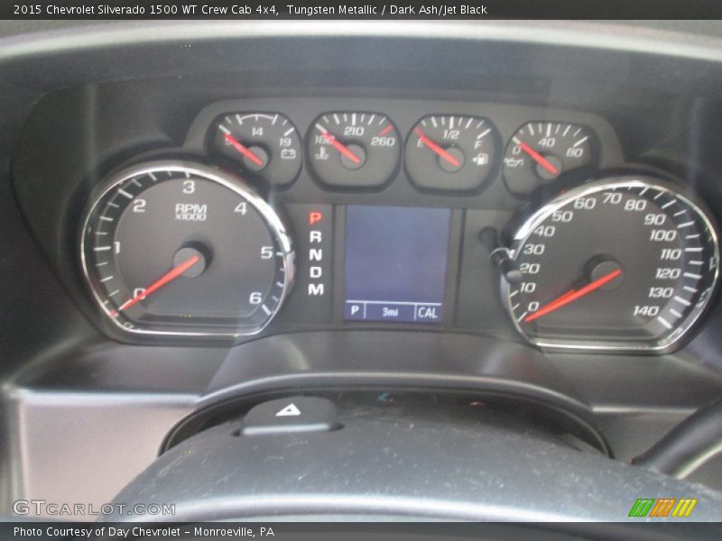 Tungsten Metallic / Dark Ash/Jet Black 2015 Chevrolet Silverado 1500 WT Crew Cab 4x4
