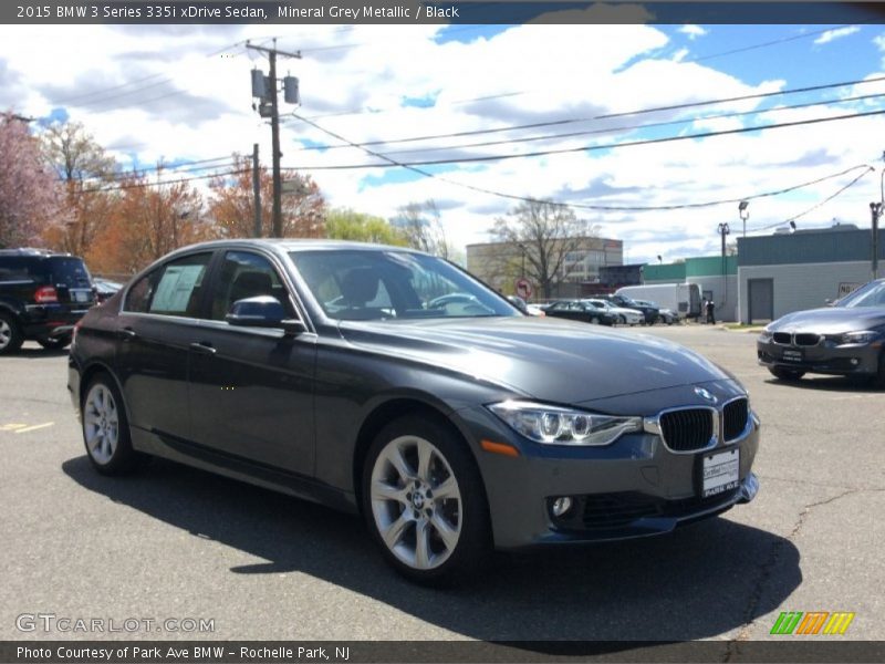 Mineral Grey Metallic / Black 2015 BMW 3 Series 335i xDrive Sedan