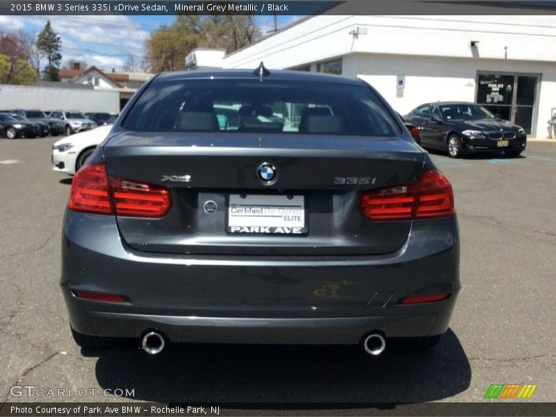 Mineral Grey Metallic / Black 2015 BMW 3 Series 335i xDrive Sedan