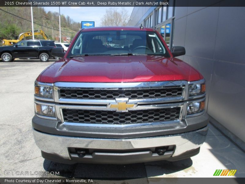 Deep Ruby Metallic / Dark Ash/Jet Black 2015 Chevrolet Silverado 1500 WT Crew Cab 4x4