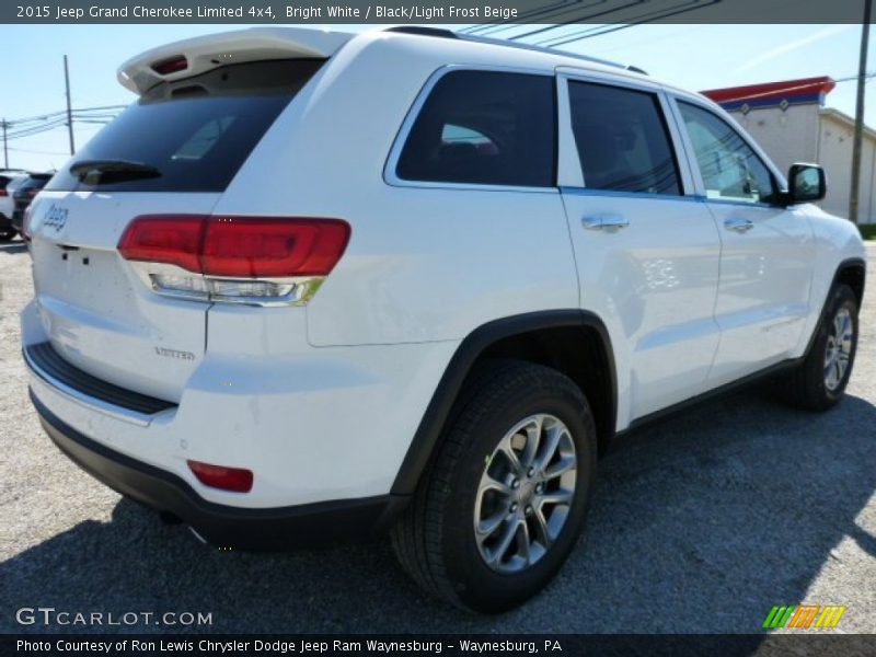 Bright White / Black/Light Frost Beige 2015 Jeep Grand Cherokee Limited 4x4