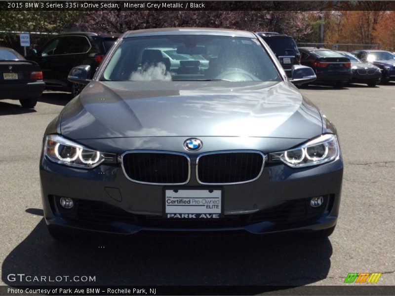 Mineral Grey Metallic / Black 2015 BMW 3 Series 335i xDrive Sedan
