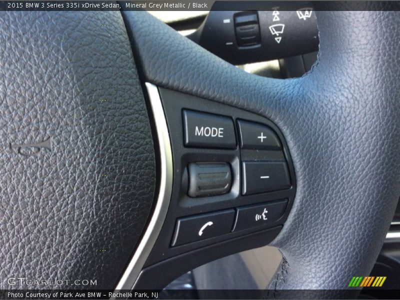 Mineral Grey Metallic / Black 2015 BMW 3 Series 335i xDrive Sedan