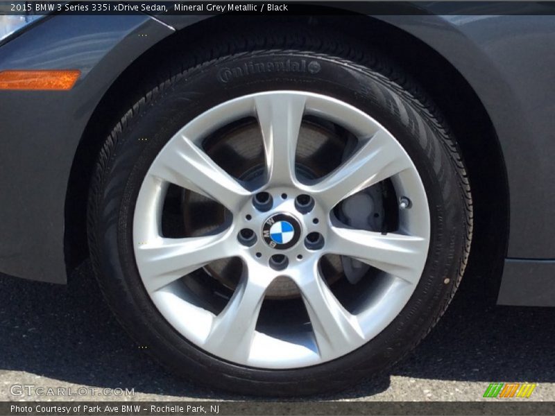 Mineral Grey Metallic / Black 2015 BMW 3 Series 335i xDrive Sedan