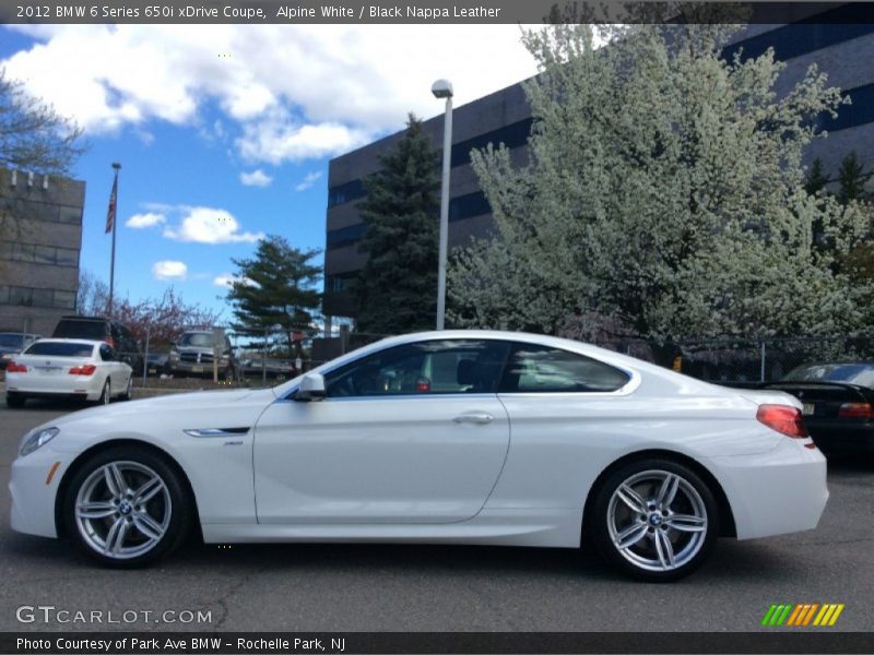 Alpine White / Black Nappa Leather 2012 BMW 6 Series 650i xDrive Coupe