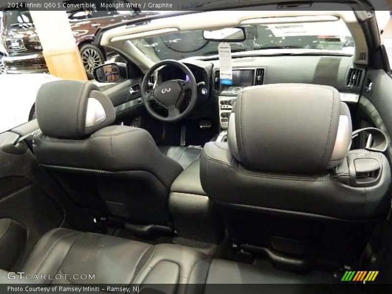 Moolight White / Graphite 2014 Infiniti Q60 S Convertible