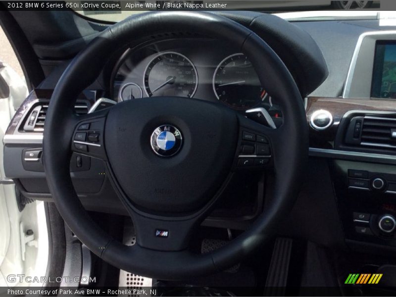 Alpine White / Black Nappa Leather 2012 BMW 6 Series 650i xDrive Coupe