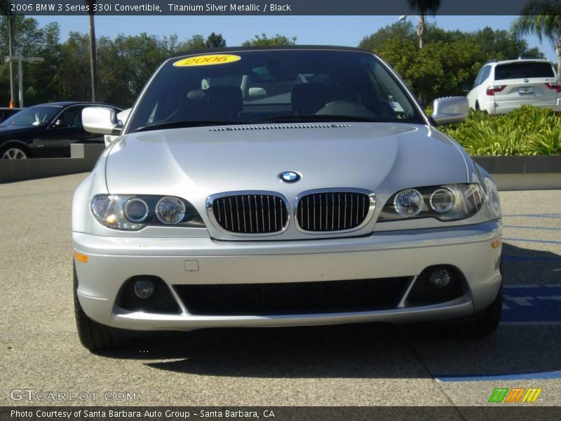 Titanium Silver Metallic / Black 2006 BMW 3 Series 330i Convertible