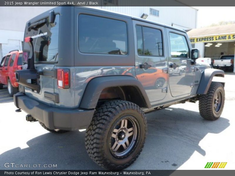 Anvil / Black 2015 Jeep Wrangler Unlimited Sport 4x4