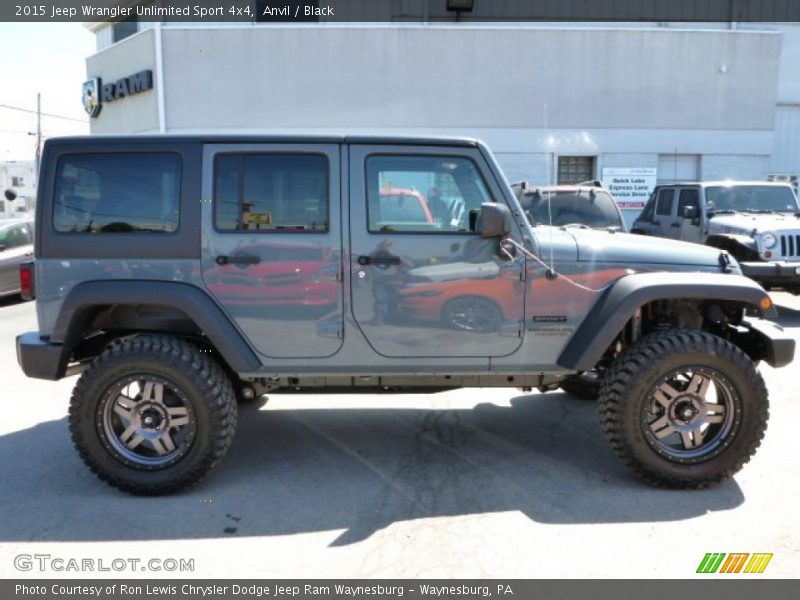 Anvil / Black 2015 Jeep Wrangler Unlimited Sport 4x4