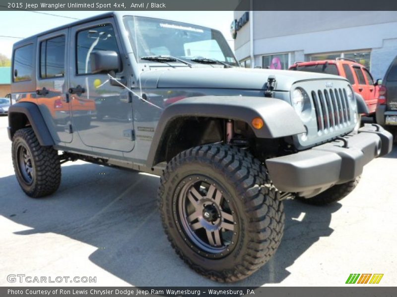 Anvil / Black 2015 Jeep Wrangler Unlimited Sport 4x4